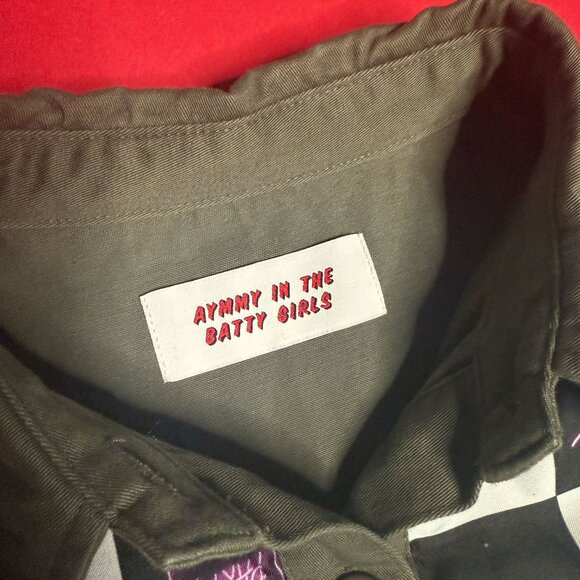 Khaki Street-Style Utility Maxi Dress with Print, Size US 4 - Picture 5 of 11